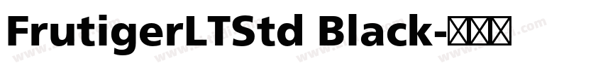 FrutigerLTStd Black字体转换